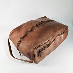 Mesa Verde Member Guest Toiletry Dopp Bag Travel Case Golf Zip Genuine Leather